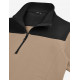 Rob, sweatshirt met rits, beige-zwart Rob, sweatshirt met rits, beige-zwart
