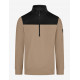 Rob, sweatshirt met rits, beige-zwart Rob, sweatshirt met rits, beige-zwart