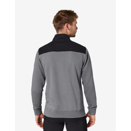 Rob, sweatshirt met rits, grijs-zwart Rob, sweatshirt met rits, grijs-zwart
