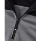Rob, sweatshirt met rits, grijs-zwart Rob, sweatshirt met rits, grijs-zwart