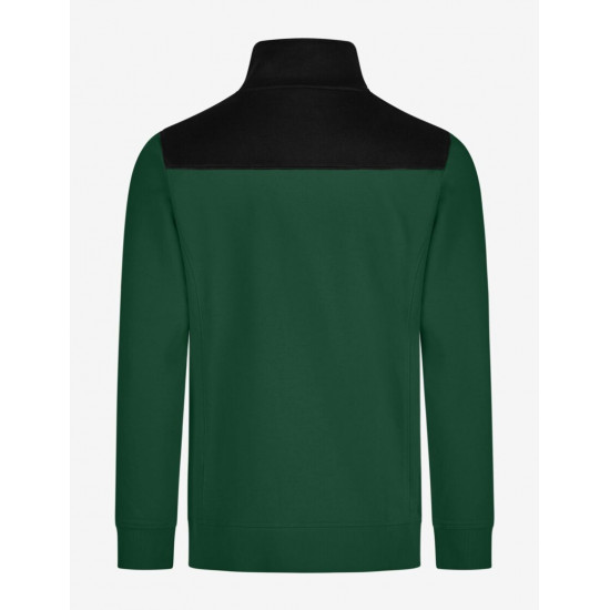 Rob, sweatshirt met rits, groen-zwart Rob, sweatshirt met rits, groen-zwart
