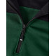 Rob, sweatshirt met rits, groen-zwart Rob, sweatshirt met rits, groen-zwart