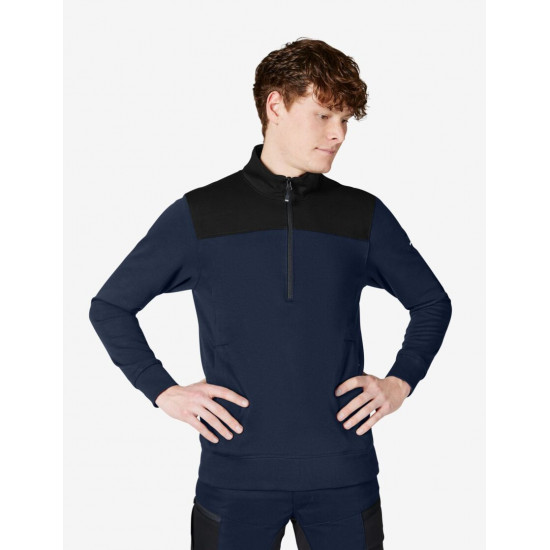 Rob, sweatshirt met rits, marine-zwart Rob, sweatshirt met rits, marine-zwart