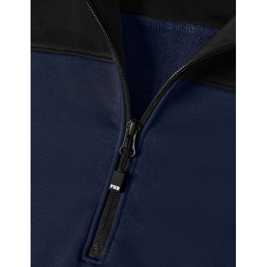 Rob, sweatshirt met rits, marine-zwart Rob, sweatshirt met rits, marine-zwart