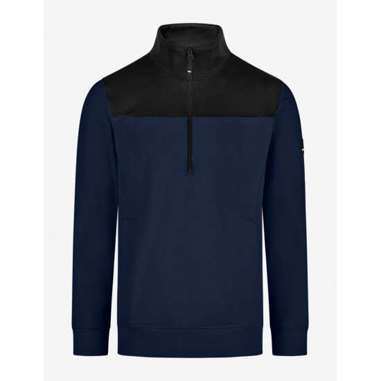 Rob, sweatshirt met rits, marine-zwart Rob, sweatshirt met rits, marine-zwart