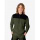 Rob, sweatshirt met rits, olijf-zwart