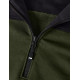 Rob, sweatshirt met rits, olijf-zwart