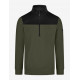 Rob, sweatshirt met rits, olijf-zwart