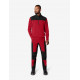 Rob, sweatshirt met rits, rood-zwart Rob, sweatshirt met rits, rood-zwart