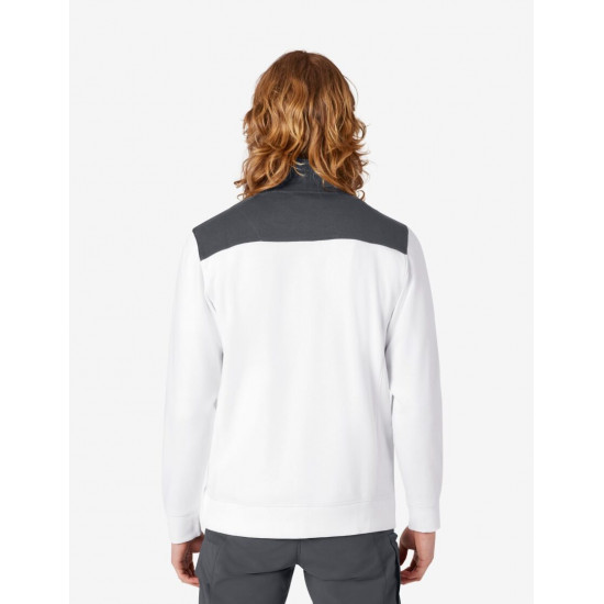 Rob, sweatshirt met rits, wit-antraciet Rob, sweatshirt met rits, wit-antraciet