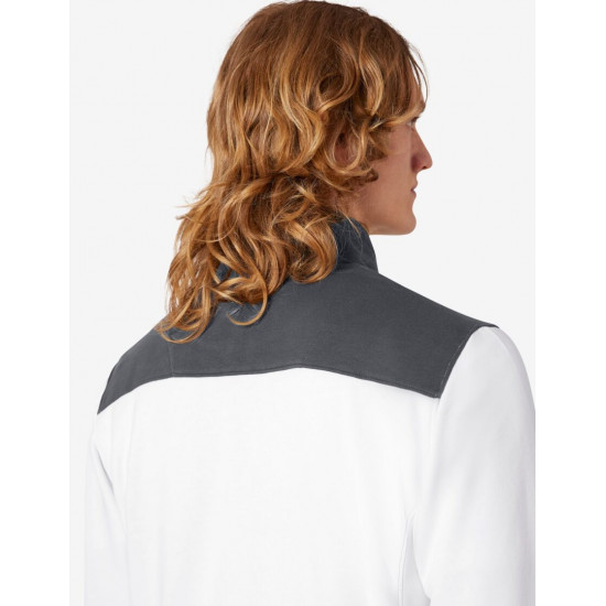 Rob, sweatshirt met rits, wit-antraciet Rob, sweatshirt met rits, wit-antraciet