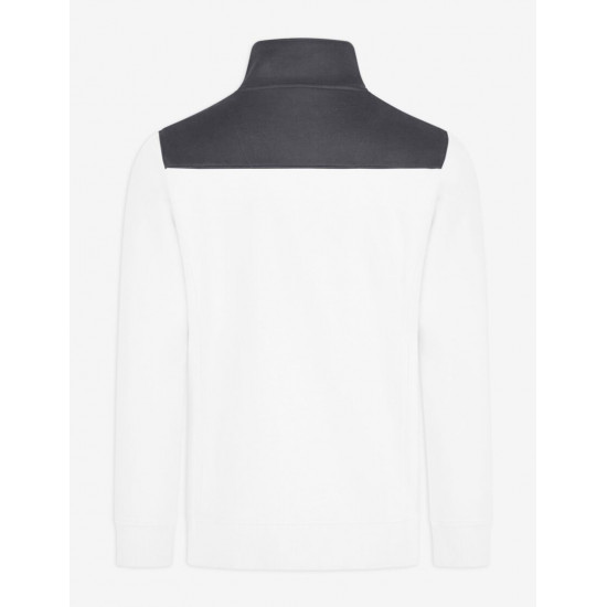 Rob, sweatshirt met rits, wit-antraciet Rob, sweatshirt met rits, wit-antraciet