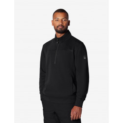 Rob, sweatshirt met rits, zwart