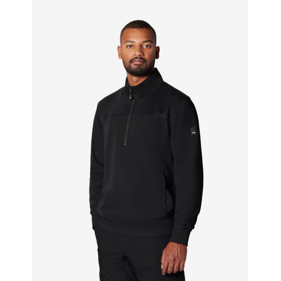Rob, sweatshirt met rits, zwart
