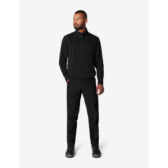 Rob, sweatshirt met rits, zwart