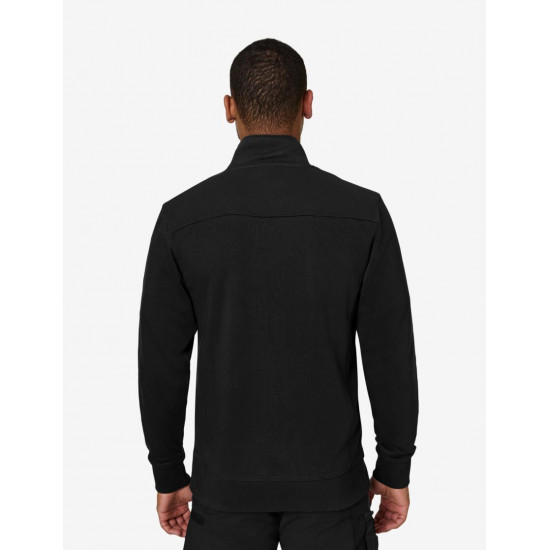 Rob, sweatshirt met rits, zwart