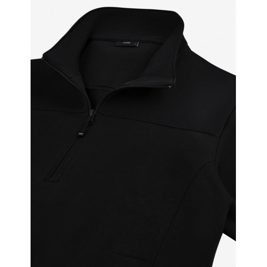Rob, sweatshirt met rits, zwart