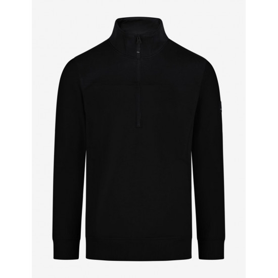 Rob, sweatshirt met rits, zwart
