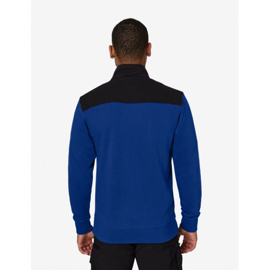 Rob, sweatshirt met rits, korenblauw-zwart Rob, sweatshirt met rits, korenblauw-zwart