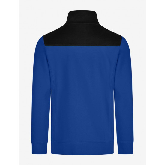 Rob, sweatshirt met rits, korenblauw-zwart Rob, sweatshirt met rits, korenblauw-zwart
