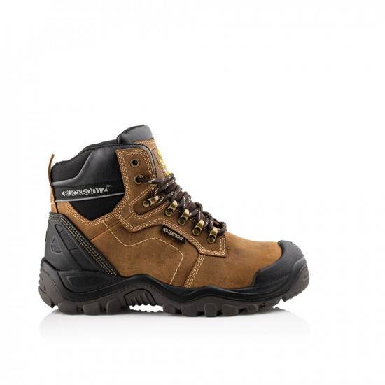 Buckbootz hoge werkschoen BSH009 bruin 43 waterdicht Buckbootz hoge werkschoen BSH009 bruin 43 waterdicht