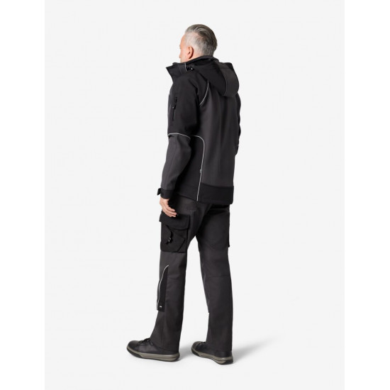 Walter, softshell jas, antraciet-zwart Walter, softshell jas, antraciet-zwart