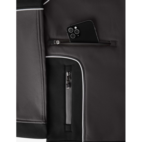 Walter, softshell jas, antraciet-zwart Walter, softshell jas, antraciet-zwart
