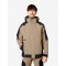 Walter, softshell jas, beige-zwart
