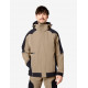 Walter, softshell jas, beige-zwart