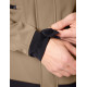 Walter, softshell jas, beige-zwart