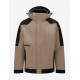Walter, softshell jas, beige-zwart