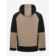 Walter, softshell jas, beige-zwart