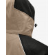 Walter, softshell jas, beige-zwart