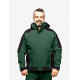 Walter, softshell jas, groen-zwart