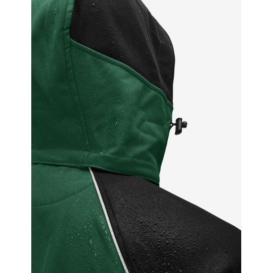 Walter, softshell jas, groen-zwart