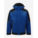 Walter, softshell jas, korenblauw-zwart