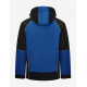 Walter, softshell jas, korenblauw-zwart