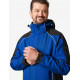 Walter, softshell jas, korenblauw-zwart