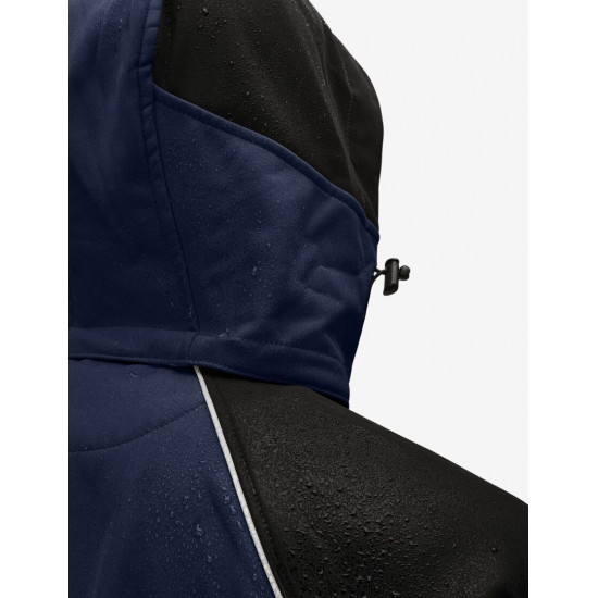 Walter, softshell jas, marine-zwart