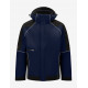 Walter, softshell jas, marine-zwart