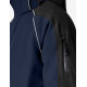 Walter, softshell jas, marine-zwart