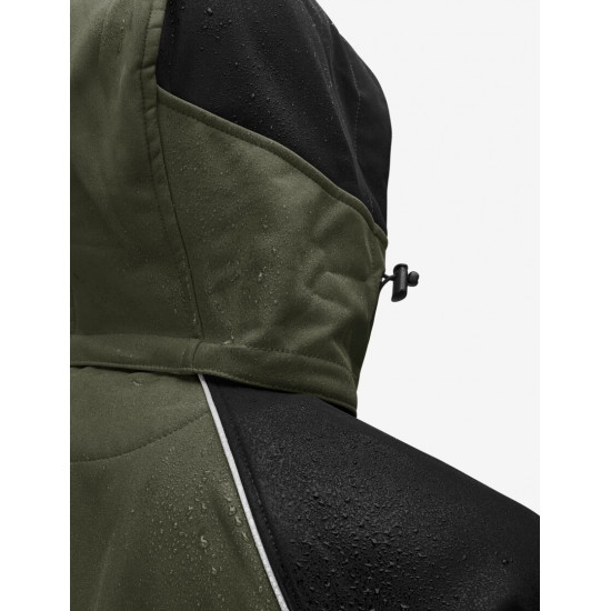 Walter, softshell jas, olijf-zwart