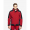Walter, softshell jas, rood-zwart