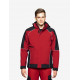 Walter, softshell jas, rood-zwart