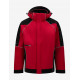 Walter, softshell jas, rood-zwart