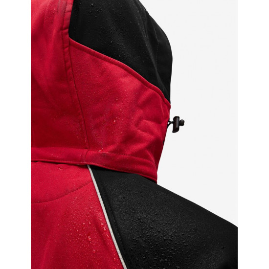 Walter, softshell jas, rood-zwart