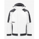 Walter, softshell jas, wit-antraciet