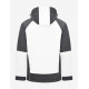 Walter, softshell jas, wit-antraciet
