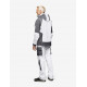 Walter, softshell jas, wit-antraciet