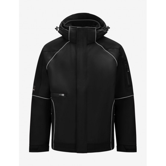 Walter, softshell jas, zwart